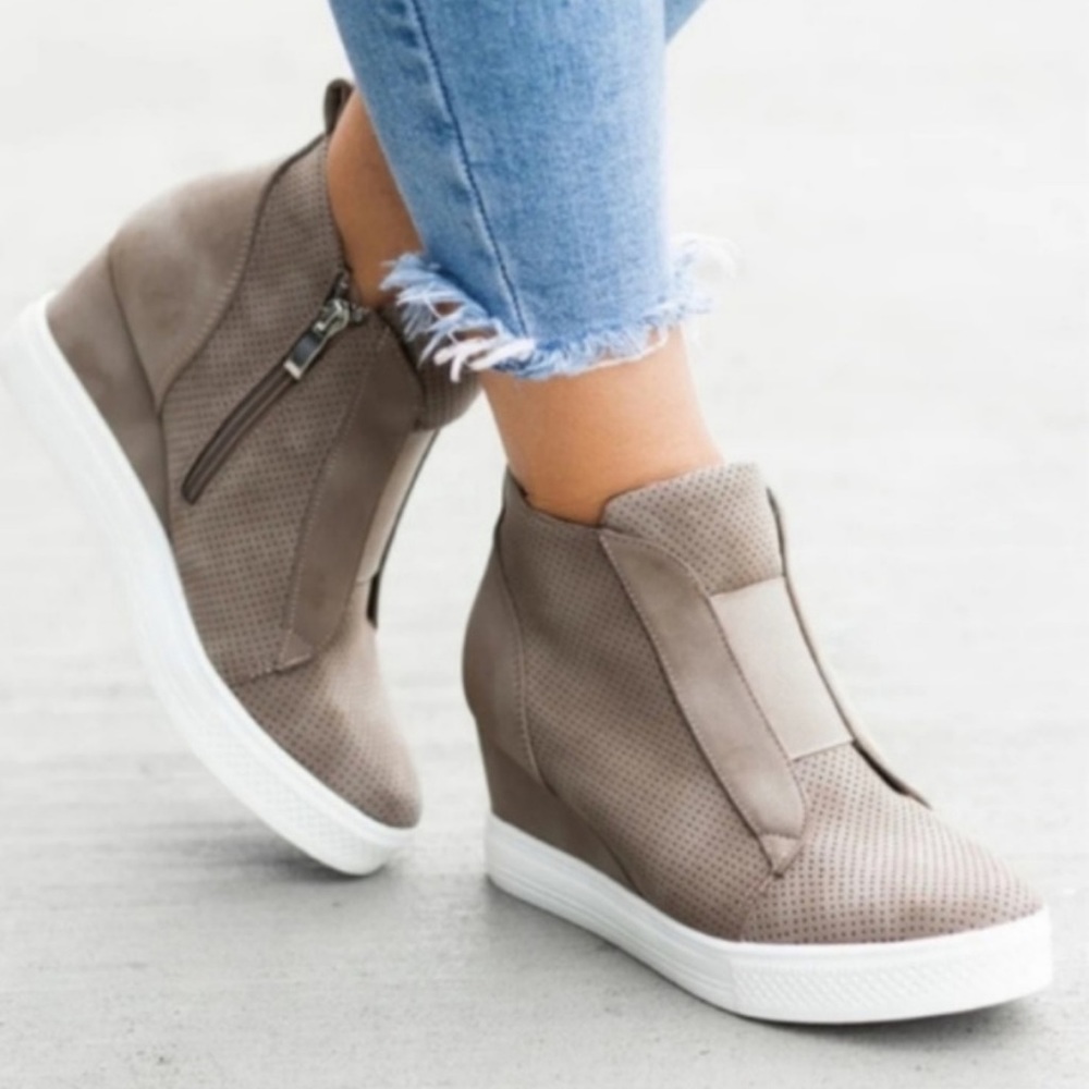 NWT Wedge Sneaker Bootie